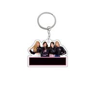 Black and pink K-pop music group acrylic keychains, bag accessories, car pendants, backpacks, and fan merchandise.A02