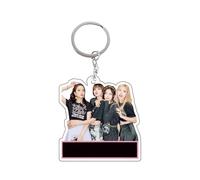 Black and pink K-pop music group acrylic keychains, bag accessories, car pendants, backpacks, and fan merchandise.A15