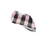 Black and Pink Plaid Golf Club Iron Head Covers Premium Golf Iron Headcover Fit for Most Brands