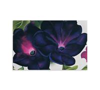 Black And Purple Petunias by Georgia O'Keeffe, American Modernism Flower Art Print for Home Wall Decor Art Print Wall Photo Paint Hanging Picture Family Bedroom Decor Gift Unframe 12x18inch(30x45cm)
