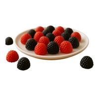 Black and Raspberry Jelly Sweets Nonpareil Coated Candy - Fruity Flavour Juicy Gummy Berries Pick and Mix Style - Party Treats Dessert Toppings - Available in 200g 500g 1kg 2.5kg Packs (500 g)