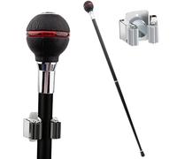 Black And Red Balls Walking Cane with Cane Rack, Luxury Men Womens Walking Stick, for Cospaly Vintage Party 92cm