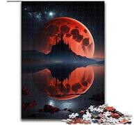 Black And Red Planet 1000 Pieces Puzzle Gifts Wooden Jigsaw Puzzles for Mother'S Day, Birthdays, Christmas size 50x75cm