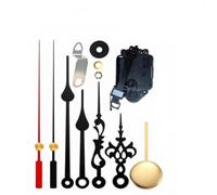 Black and Red Quartz Pendulum Clock Movement Hammer Kit for Making