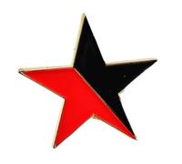 Black And Red Star Anarcho-Syndicalist Communist) Enamel Pin Badge FlagSuperstore