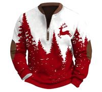 Black and Red Striped Jumper Aztec Men's Pullover Lined Flannel Shirt Heavy Sweatshirt Winter Jacket Work Hoodie Fleece Long Jacket