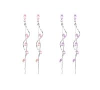 Black and Silver Chandelier Earrings for Women Elegant Leaf Crystal Threader Earrings Dangle Formal Wedding Jewelry for Brides Bridesmaids, 3 Inch, Rhinestone Copper S-925 Silver, Rhinestone