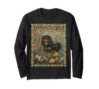 Black and Tan Cavalier King Charles Spaniel Vintage Long Sleeve T-Shirt