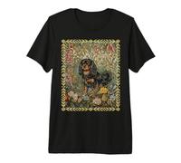Black and Tan Cavalier King Charles Spaniel Vintage Premium T-Shirt