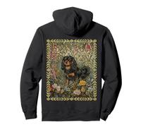 Black and Tan Cavalier King Charles Spaniel Vintage Pullover Hoodie