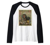 Black and Tan Cavalier King Charles Spaniel Vintage Raglan Baseball Tee