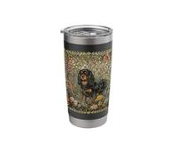 Black and Tan Cavalier King Charles Spaniel Vintage Stainless Steel Insulated Tumbler