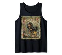 Black and Tan Cavalier King Charles Spaniel Vintage Tank Top