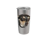 Black and Tan Chihuahua Dog Chiwawa Lover Stainless Steel Insulated Tumbler