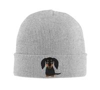 Black And Tan Long Haired Dachshund Beanie Hats Dog Bonnet Hats Unisex Adult Cute Kpop Knit Hat Autumn Thermal Elastic Caps