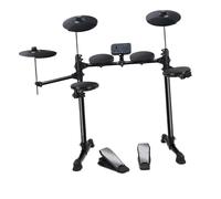 Black And White 5-drum 3-cymbal All-silicone Electronic Drum Kit 180 Tones USB MIDI Headphone Beginners Electronic drums(Black)