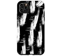 Black and White Abstract Modern Graphite Outfit Case for iPhone 11 Pro Max