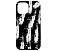 Black and White Abstract Modern Graphite Outfit Case for iPhone 12 mini