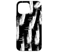 Black and White Abstract Modern Graphite Outfit Case for iPhone 16 Pro Max