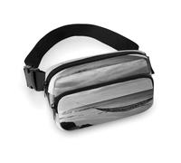 Black And White Beach Fanny Pack for Women Men Waist Bag Belt Bag Adjustable Casual Bag for Travel Sports Hiking, white, 7.9x5.1inches