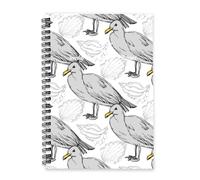 Black and White Birds 2026 Diary A5 To Do List Notebook Personal Diary 2026 Journals for Women Journal Planner for Project Week To View Monthly Year Planner with Dotted Line Note Page Slim