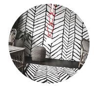 black and white boho Printed Christmas Tree Skirt 48 inch Xmas Tree Skirts Mat for Christmas Decoration Indoor Outdoor Ornaments