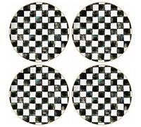 Black and White Bone China Wedding Plates Gold Rim Plates Dinnerware Christmas Serving Dishes Set Dessert Ceramic Plate (Color : 12Inch Charger Plate)