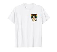 Black and White Border Collie Dog, Gay Pride, Queer, LGBTQ+ T-Shirt