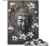 Black And White Buddha Adult Puzzles 2000 Pieces, Educational Games Home Decoration Birthday Present, Gifts, Wall Art (70x100cm)