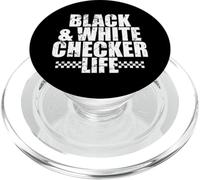 Black And White Checker Life PopSockets PopGrip for MagSafe