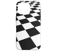 Black and White Checkerboard Pattern Retro Racing Ska Case for iPhone 16 Pro