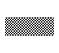 Black and white checkered Mouse Pad 12x31.5in - Extended Gaming & Desk Mat