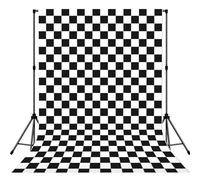 Black and White checkered stripes Print Backdrop Background for Photography Portrait Photoshoot,Photo Studio Prop and Party