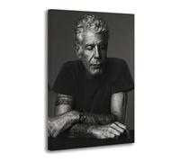 Black And White Chef Anthony Bourdain Poster Decorative Painting Canvas Wall Posters And Art Picture Print Modern Family Bedroom Decor Posters 16x24inch(40x60cm)