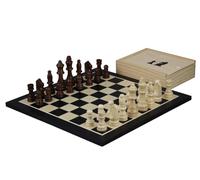 Black And White Chess Set With Chess Pieces And Chess Box 14 Inch