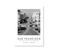 Black And White City Poster-Travel Print Rome Las Vegas Venice Paris Sydney Amsterdam Amalfi Sanfrancisco Canvas Painting World City Landscape Prints Wall Pictures Cityscape Poster Living Room Decor