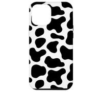 Black and White Cow Pattern Minimalist Western Aesthetic Case for iPhone 12 Pro Max