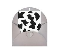 Black And White Cow Print Printing Vertical Blank Paper Holiday Greeting Thankful For You (Thinking Of You Card Birthday Card)