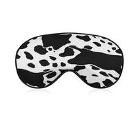 Black and White Cow Print Sleep Mask Eye Masks for Sleep Sleeping Mask Sleep Masks for Women Men Sleep Mask Blackout Adjustable Sleep Mask Travel Eye Mask Side Sleeper Eye Mask