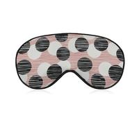 Black and White Dot Eye Sleep Mask,Super Soft Eye Masks with Adjustable Strap,Ultimate Sleeping Aid,Blindfold,Relax & Relieve Your Fatigue,Puffy Eyes