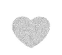 (Black And White Dot) Printed Paper Car Air Freshener Lavender Scented Hanging Odor Remover 10/40/100 Pcs for Vehicle Home Closet Wardrobe - Heart Shape