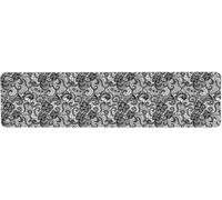 Black and White Economic Tin Sign,Lace Like Floral Bridal Elegant Mesh Victorian Needlecraft Digital Print 40x10 cm Notice Sign for Indoor Outdoor Yard Street Signs