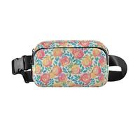 Black and White Evil Eyes Multipurpose Waist Bag Fanny Pack with Adjustable Strap for Travel Gym Work, Red Rose, One Size