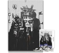 Black And White Figure Adults 1000 Pieces Puzzle Strategic Thinking Learning Game Ideal Meaningful Gift for Any Event Size 38x26cm