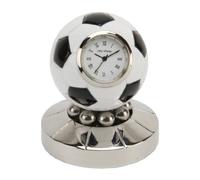 Black and White Football Miniature Clock