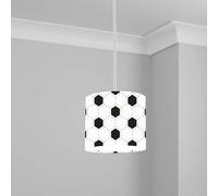 Black and White Football Pattern Ceiling Lampshade Lightshade for Room - 20cm x 18.5cm