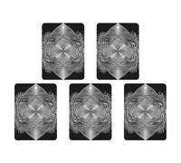 Black And White Geometric Shape Art Car Air Freshener Hanging Incense Chips 5 Pack Automotive Scented Hanging Sheets for Car Home Auto Interior Decor Square,black-style