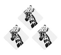 Black And White Giraffe Car Air Freshener, 3 Pcs Rhombus Hanging Air Freshener Cards, Long Lasting Fragrance Scented Cards for Car, Home, Office Black-style