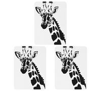 Black And White Giraffe Car Air Freshener, 3 Pcs Square Hanging Air Freshener Cards, Long Lasting Fragrance Scented Cards for Car, Home, Office White-style