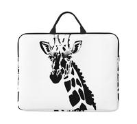 Black and White Giraffe Pattern Laptop Sleeve Case 14 in Suitable for Notebook Computer Tablet Traveling Carrying Simple Case